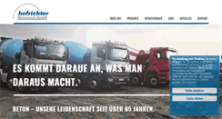 Desktop Screenshot of betonwerk-hofrichter.de